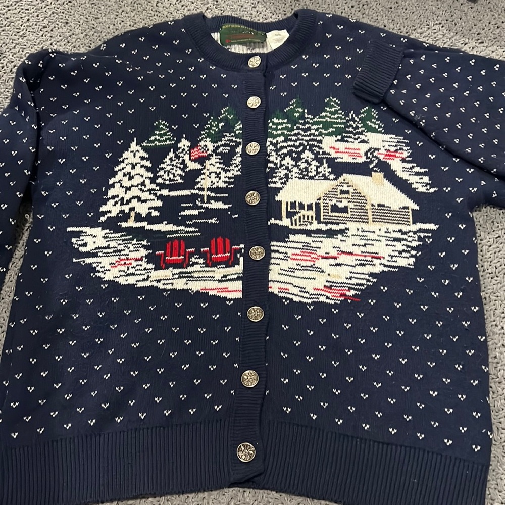 Vintage winter cardigan sweater